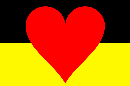 Drapeau-coeur allemand