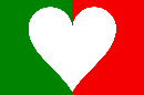 Drapeau-coeur italien