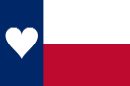 Texas heart-flag