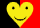 Smiley heart-flag of Belgium